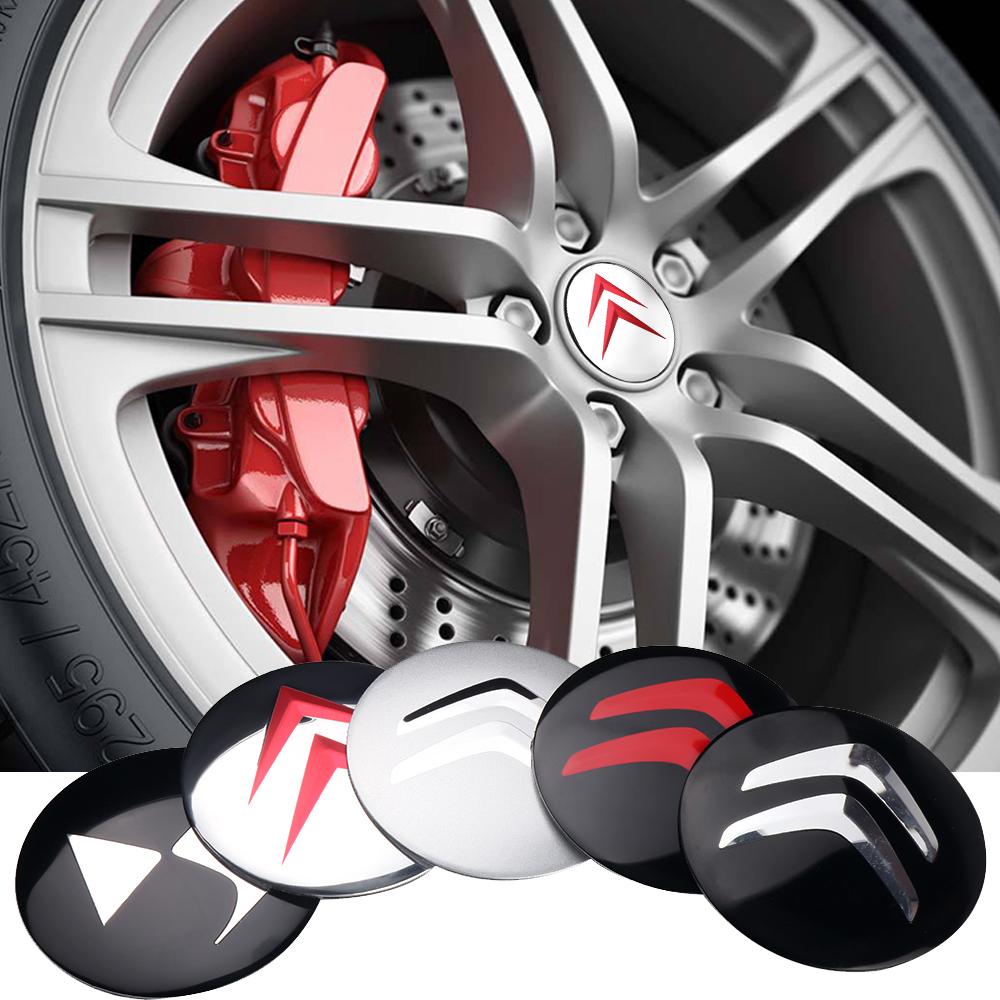 JOFT7 2026 New Arrival 4pcs Citroen Car Rim Center Hub Cap Replacement Wheel Cover Accessories For Citroen C3 Aircross C4 Berlingo DS