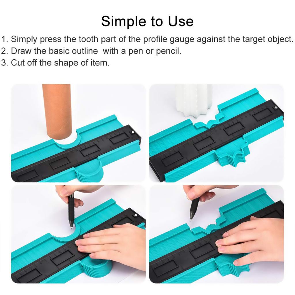 Contour Gauge Profile Tool for Measuring - Irregular Shape Duplicator Outline Tool for Carpenter, Wood Working, Scribing