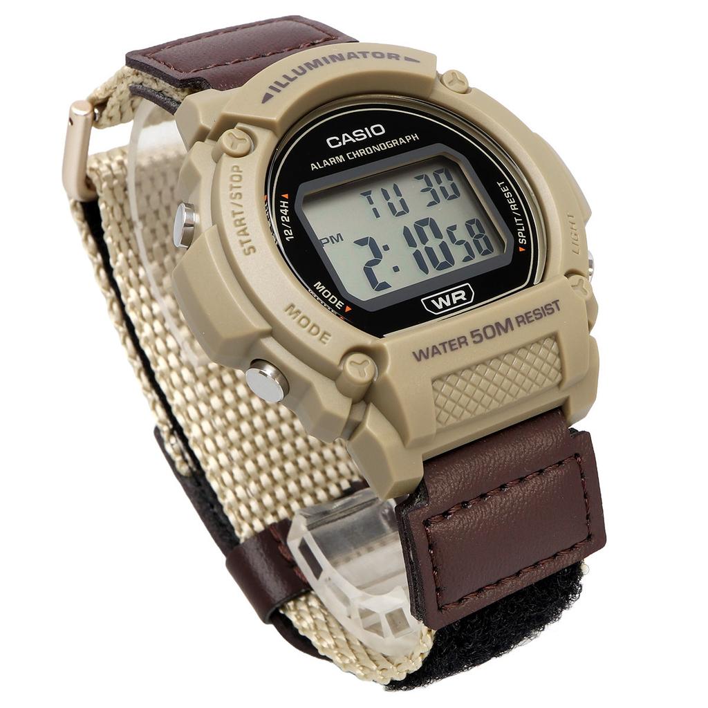 CASIO Overseas Men's Watch, Digital, W-219HB-5AV