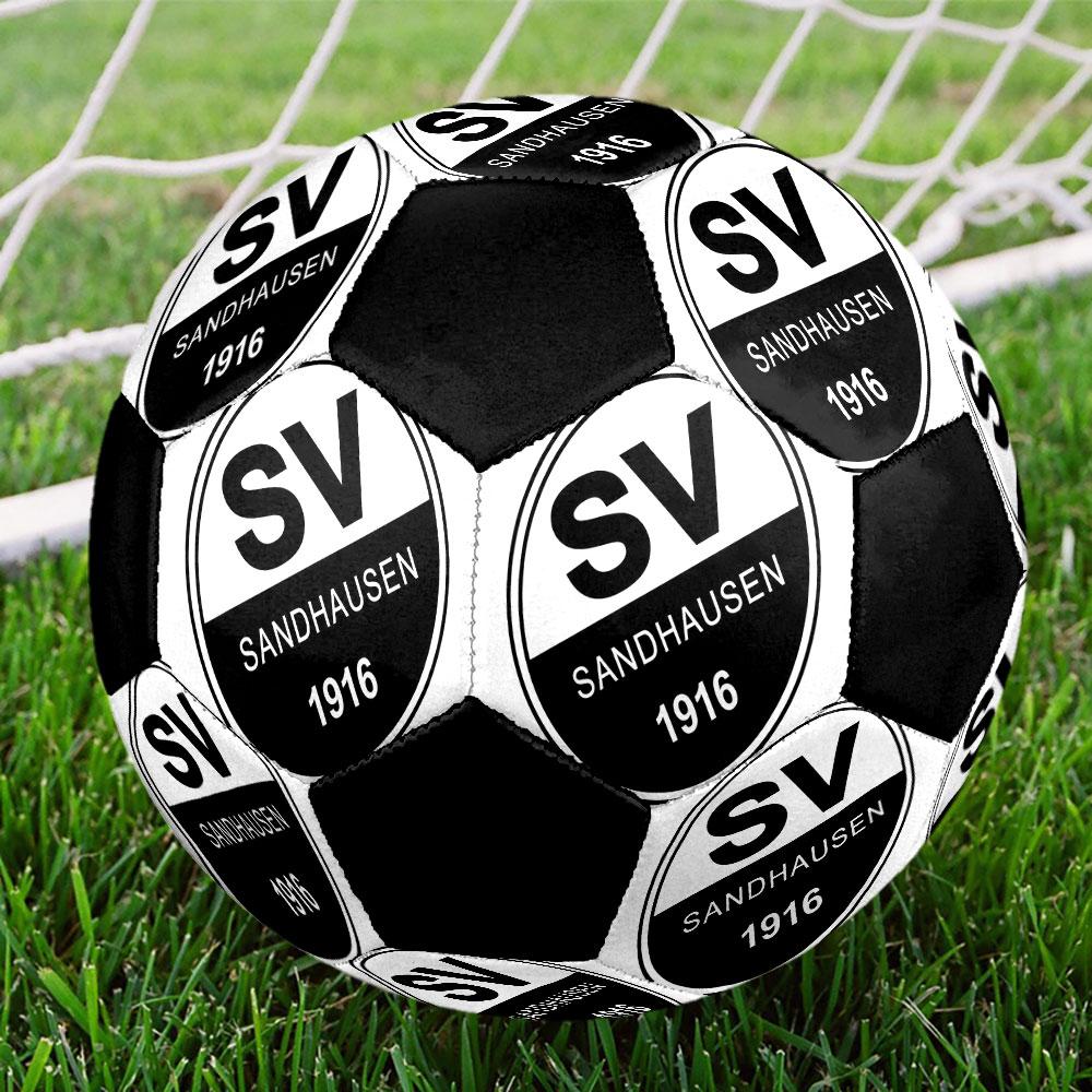 1PC SV Sandhausen Size 5 Soccer Ball PrahaIndoor Soccer Ball Colorful All Ages Machine Stitched PVC Competition Ready Durable High-Bounce