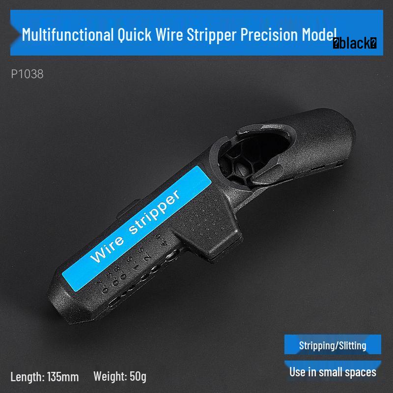 Multifunctional Electrician's Wire Stripper with Bent Handle and Precision Stripping