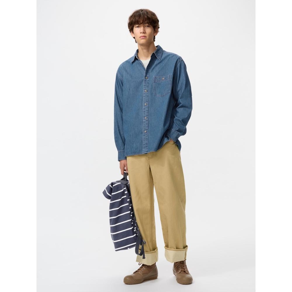 Uniqlo Japan Light Denim Oversized Shirt