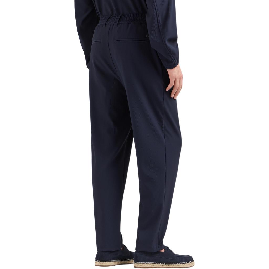 Emporio Armani Canneté Effect Stretch Nylon Trousers With Ribs EM001508-AF14076-UB118