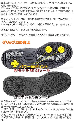 ATOP Roger King Zifferblatt-Typ Spikeless Golfschuhe, Weite 4E, RK-08 (Weiß, 26,5 cm)