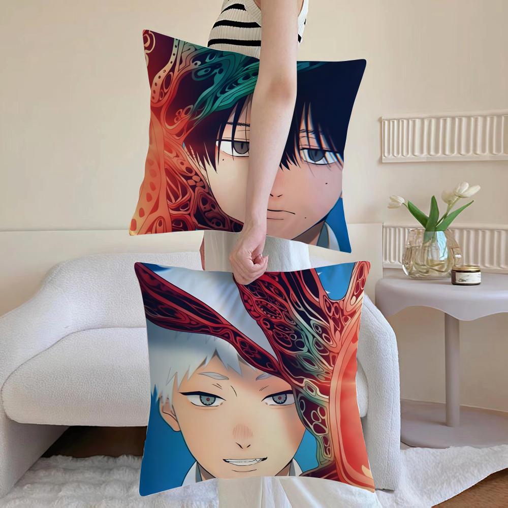 T-The Summer Hikaru Dieds H-Hikaru Y-Yoshiki Cushion Cover Pillowcase Short Plush Invisible Zipper Room Sofa Cushion Cover