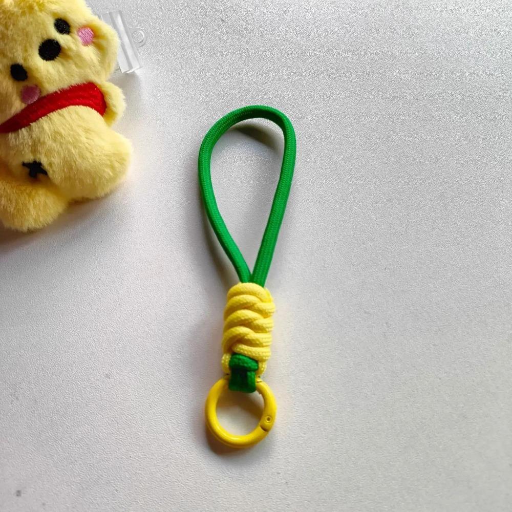 Mehrfarbig Handgewebter Schlüsselanhänger Handy-Lanyard Anti-Verlust Knoten Seilband Schlüsselring Männer Frauen Autoschlüsselhalter Zubehör