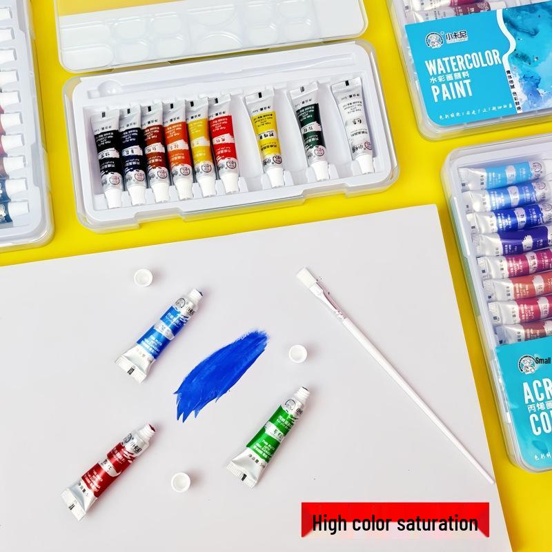 24-Color Acrylic Paint Set: Waterproof, Sun-Proof, Fade-Resistant for Art Students and DIY Graffiti.