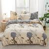 Comforter Botanical Floral 3Pcs Chrysanthemum Pattern Comforter Microfiber Farmhouse Flower Leaves Bedding Set Twin