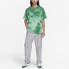 Nike Sportswear Premium Essentials Logo Embroidered Tie-Dye Print Crew Neck Loose Short Sleeve T-Shirt Men Tops Earth-Blue FJ9361-346