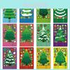 Adorable Cartoon Christmas Tree Stickers For Kids Interactive Playtime Fun Pack Of 12