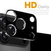 NORTHJO For iPhone 17 Pro Max Camera Lens Protector Black Silk Printing 3D Clear Tempered Glass Lens Film