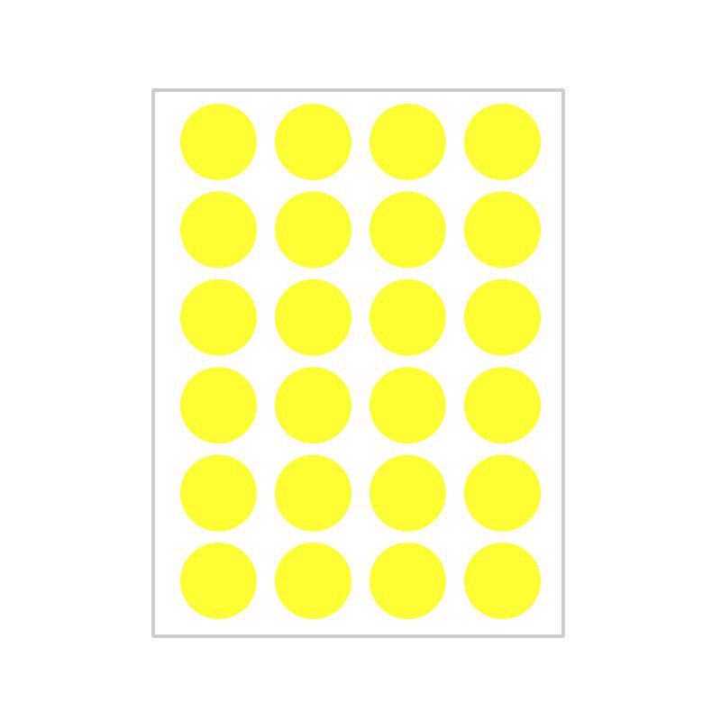 10 Colors Mixed Polka Dot Round Label Stickers: Small & Large, Red, Yellow, Blue, Green, Pink, White, Black, Orange