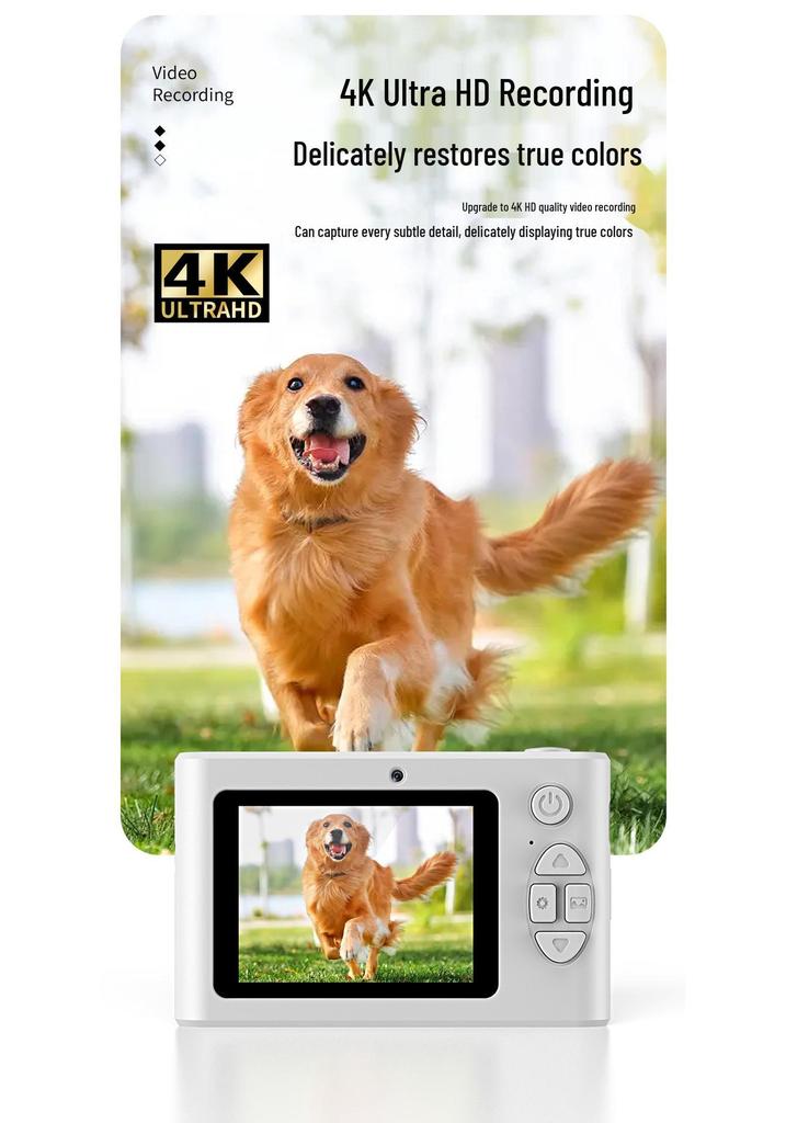 100MP Dual CCD Retro Student Card Camera - Uploadable & Portable