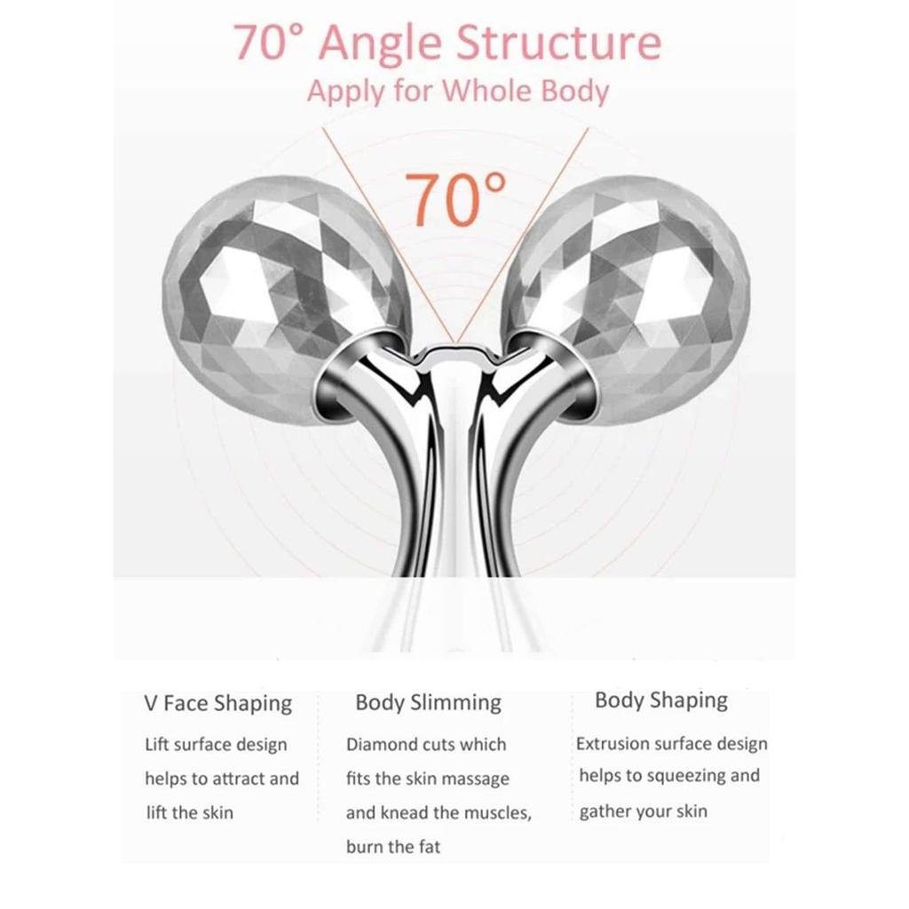 Face Rolling Massager Facial Lift 3D Manual Roller Massager Y Shape 360 Rotating Wrinkle Remover Body Massager Skin Care Tools