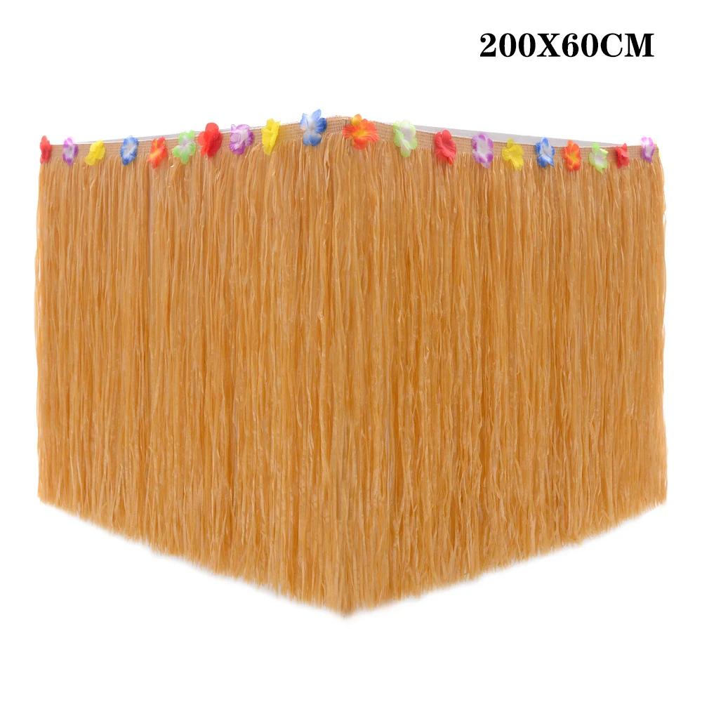 200X60cm New  Table Hula Tropical Hawaiian Hula Dress Hula Dress Party Decorations Christmas New Year