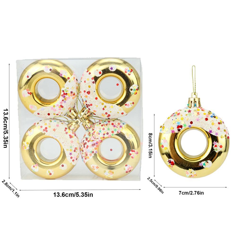 Donut Ornaments For Christmas Tree Christmas Tree Donut Ornaments Tree Ornament Christmas Tree Decor For Tea Tree Pendant Home