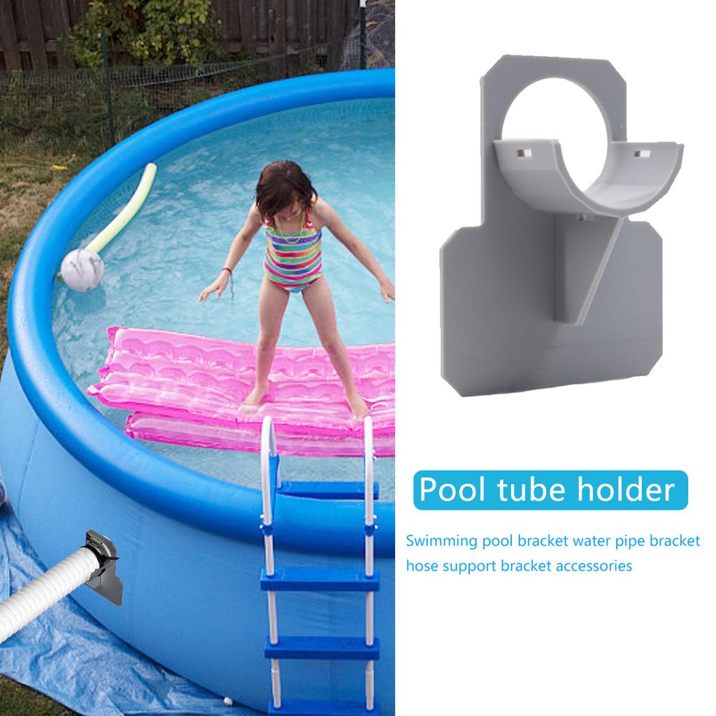 Plastic Swimming Pool Pipe Holder for Intex Above Ground Pool Hose Outlet Mount