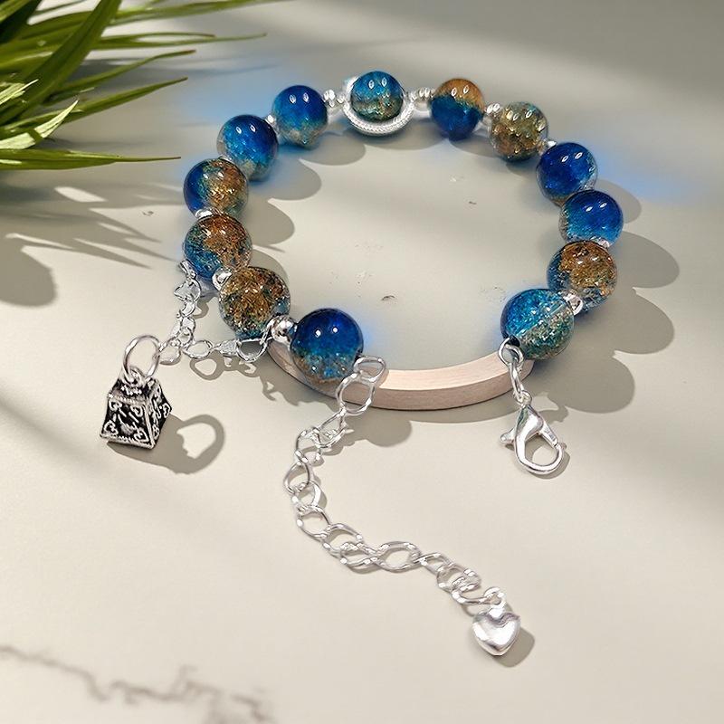 Daisy Popcorn Beaded Bracelet: Elegant Women's Hand Jewelry