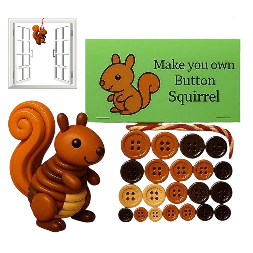 Christmas Button Ornament Funny Animal Christmas Decoration Buttons Seasonal Decor Holiday Party Supplies For Bedroom Office