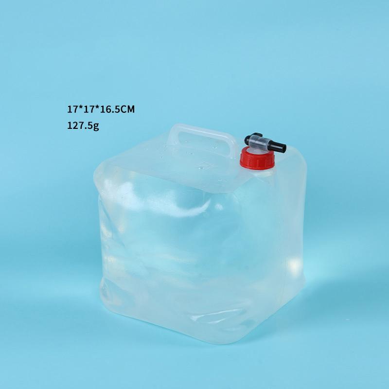 Contenedor de Agua Plegable con Grifo, Jarra de Agua Portátil de Gran Capacidad de Grado Alimenticio para Camping Coche Viajes