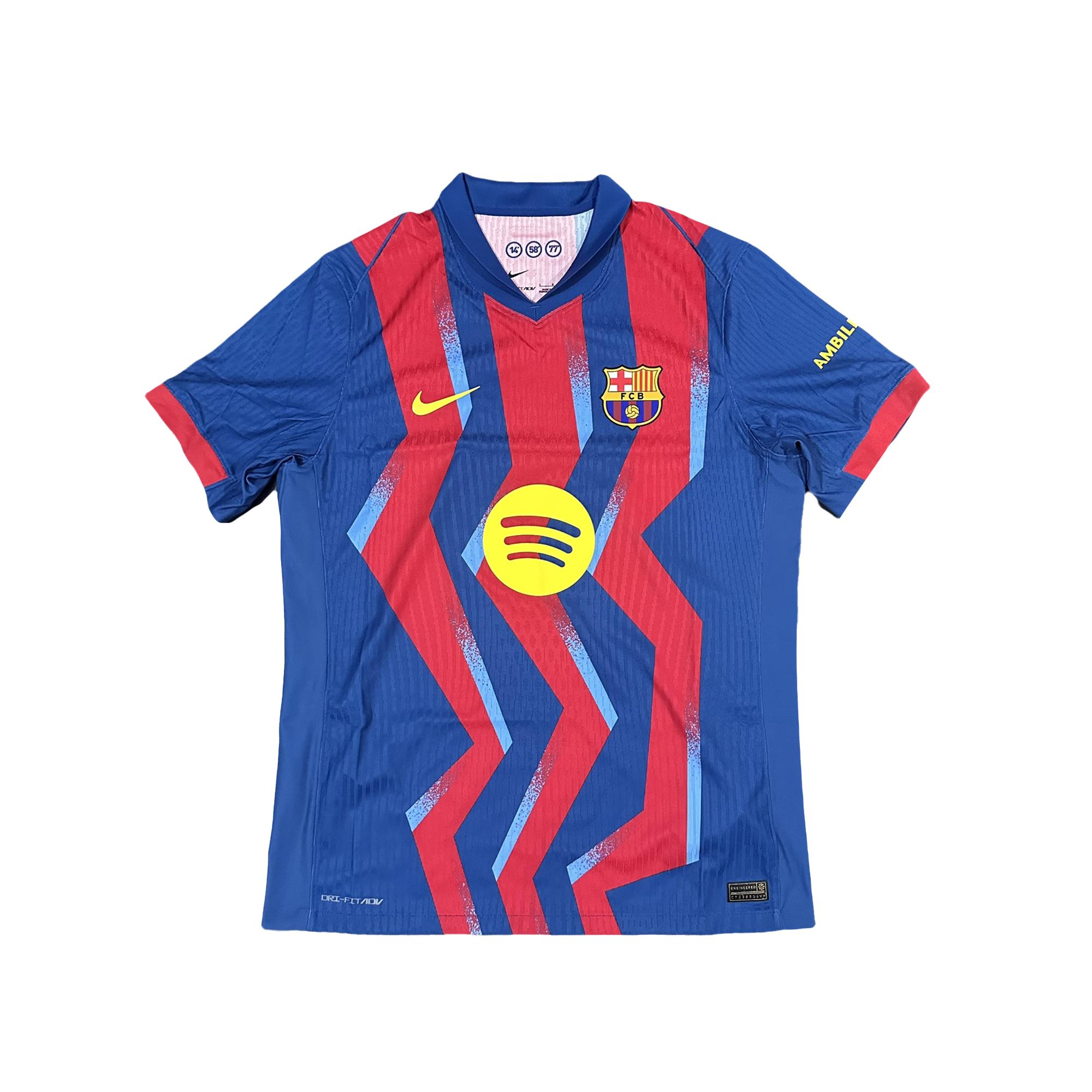 

Nike Barcelona 25/26 El Classico Authentic Fourth Jersey Gym Blue Salsa Red Men FZ1311-432 XL