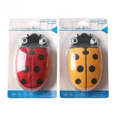 Cute Ladybug Fridge Magnetic Storage Box Eraser Whiteboard Pen Organizer Save Space Magnet Kitchen Container Holder