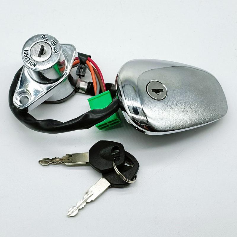 Ignition Switch Fuel Gas Cap Key for Suzuki VS400 Intruder 400 1996 VS600 Intruder 600 1995-1997 VS700 Intruder 700 1986-1987