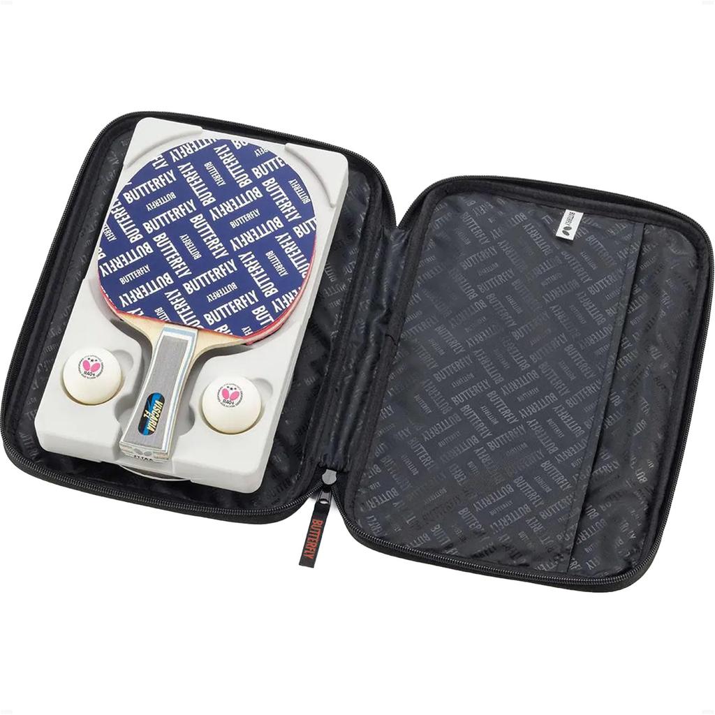 Table Tennis Racket Case YT Case Holds 2 Rackets 63400 Flash Red [Butterfly]
