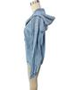 Women's Retro Hooded Denim Jacket - Early Spring Collection