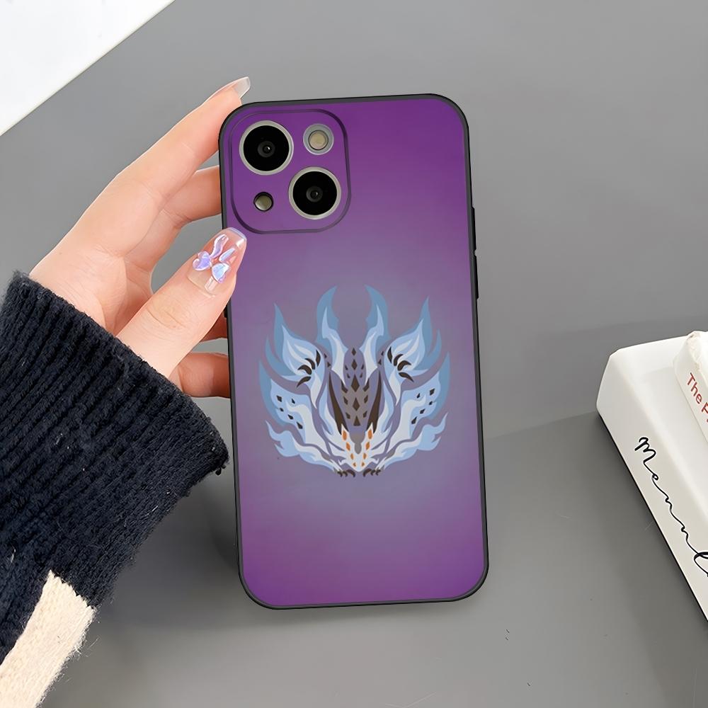 M-Monster Hunter Spiel Handyhülle Für Iphone 17 Air 15 Pro Max 14 Pro 16 Plus 12 13 11 Xr X Xs 8 7 Plus Rückseite