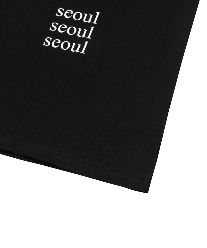 MUCENT Centery Seoul Lettering Round Neck Short Sleeve T-Shirt Unisex (2 Colors)