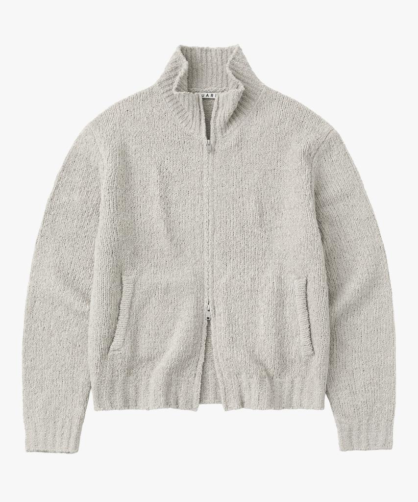 SUARE Boucle Crop Knit Zip-Up - 4 Colors