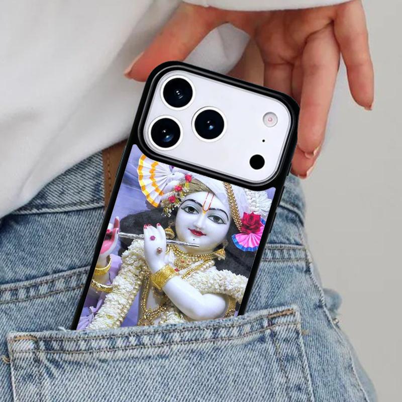 Lord Krishna Radha Phone Case for iPhone 17ProMax 12 13 14 15 16e 17 Pro Max Plus Air Cover