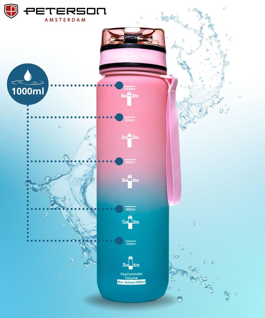 Water bottle 1L PTN HY-003-1L-9546 Pink-Blue