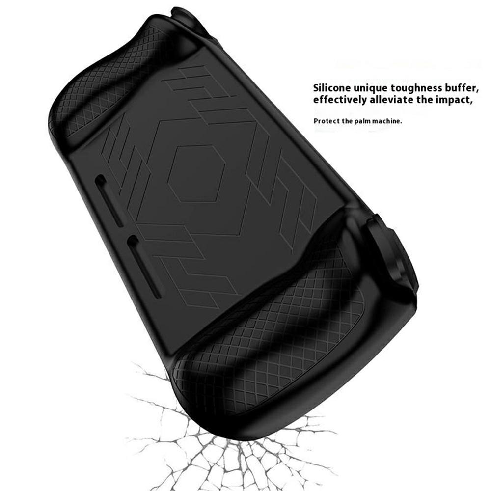 For AANBERNIC RG 406H Silicone Protective Case Handheld Game Console Shockproof Cover with Hand Strap