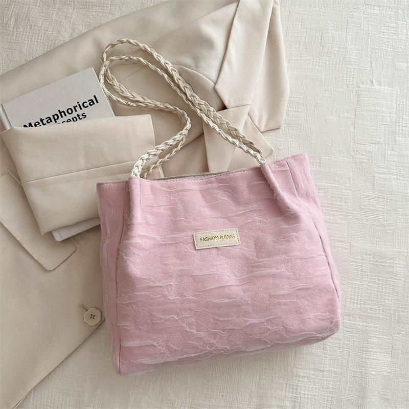 

Женская сумка с нежной текстурой 2025 Весна Универсальная наплечная сумка-подмышка Сумка-тоут для женщин