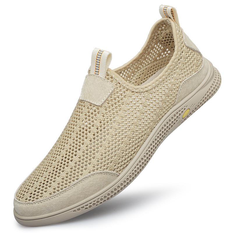 Fashion Outdoor Fashion Men Loafers Summer Flats Men's Casual Shoes Breathable Mesh Men's Shoes Non-slip Sneakers Light Driving Shoes