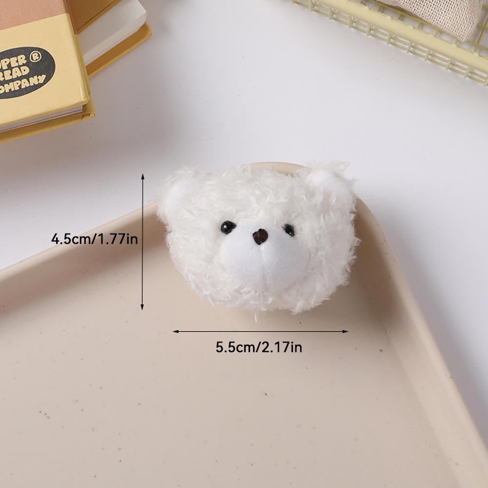 2Pcs Motorcycle Helmet Decoration Bear Rabbit Doll Sticker Helmet Decor for Motorbike Bicycle Headwear Accessories