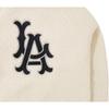 New Era X MLB Collaboration FW23 Los Angeles Dodgers Thick Back Letter Pattern Stand Collar Long Sleeve Fleece Jacket Unisex Jackets Ivory 13789225