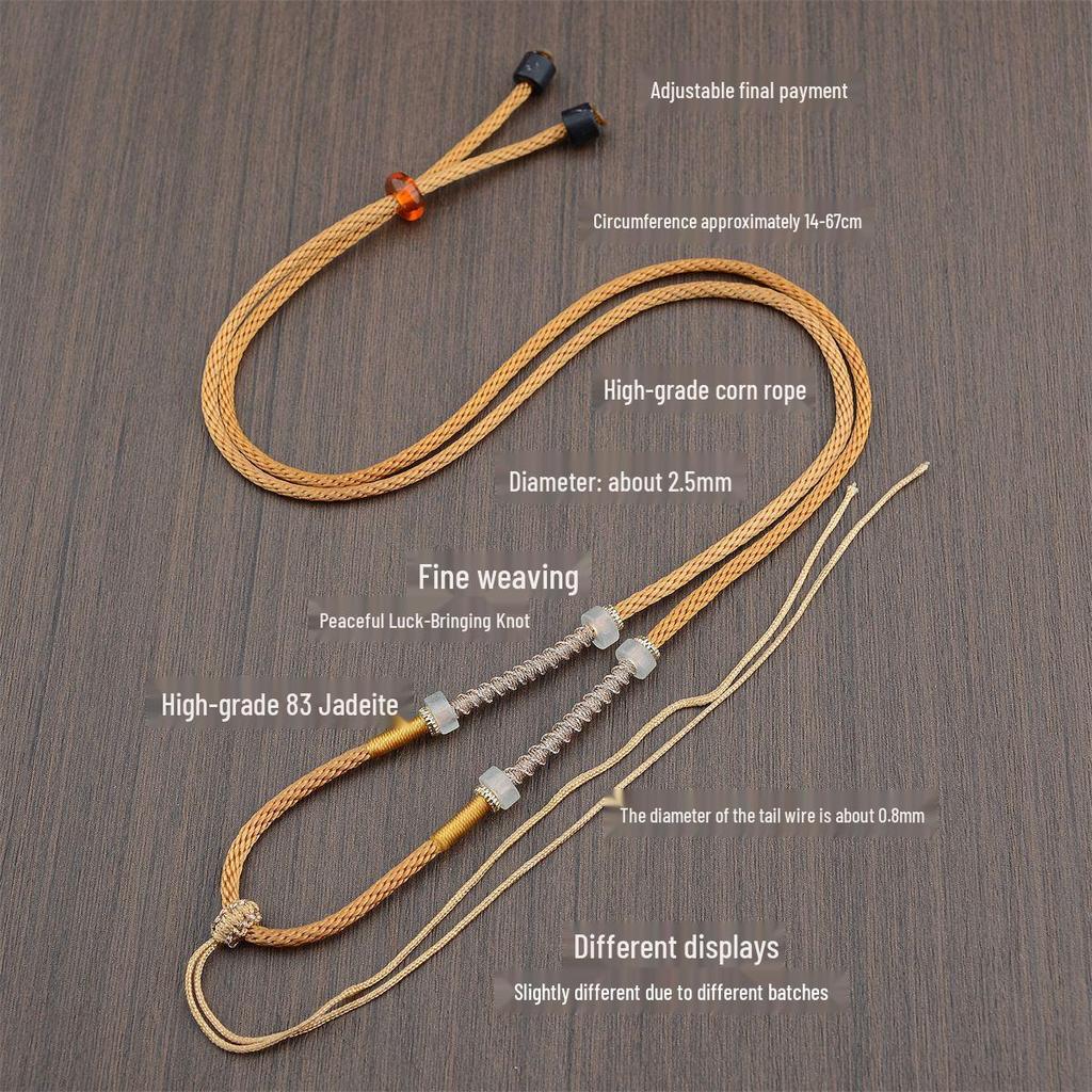 Premium Handwoven Qiankun Pendant Cord: Artisanal Knot Necklace Rope