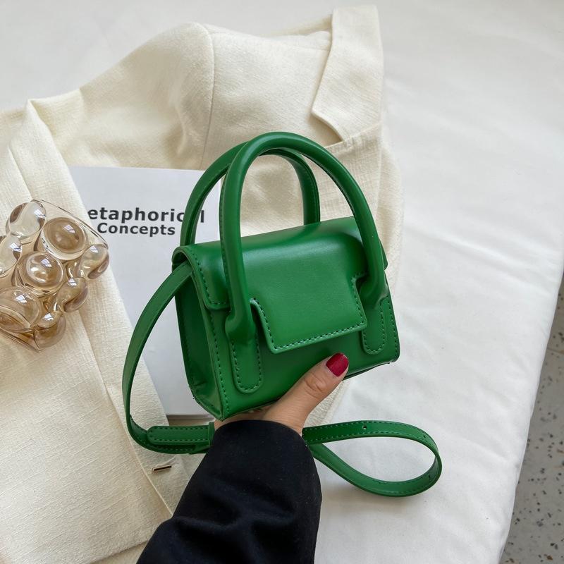 IELGY модная простая универсальная женская сумка через плечо на одно плечо, маленькая квадратная сумка зелёный