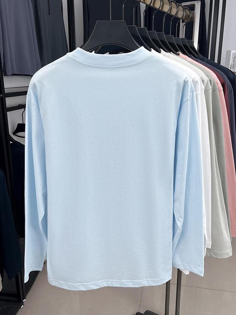 Men's 230g Pure Cotton Heavyweight Hoodie - 2025 Spring Fashion Trend, Skin-Friendly, Breathable Long Sleeve Base Layer