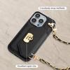 Crossbody Leather Phone Case Wallet with Card Holder for IPhone 16 15 14 Plus 13 Pro Max Stand Shockproof Protective Cover Women
