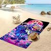 Kpop Dämonenjäger Bedrucktes Strandtuch, Großes Saugfähiges Schnelltrocknendes Handtuch für den Sommer, Outdoor, Schwimmen