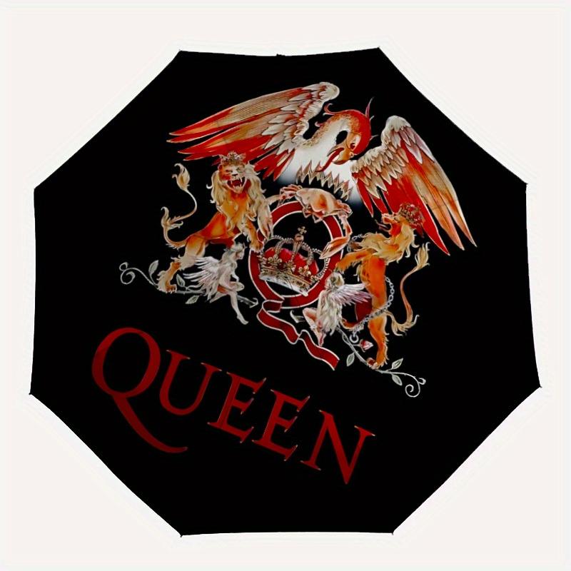 

1pc Queen Music Automatic Umbrella with Folding feature Compact Umbrella, Perfect Gift for Birthday, Valentine s Day, windproof Umbrella,a0827097