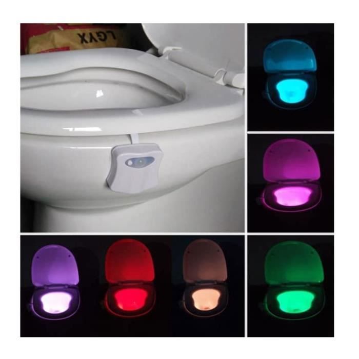 Iluminación LED - DE OTRA MANERA - Luminaria WC - Sensor de Movimiento - 8 Colores - Diseño Contemporáneo