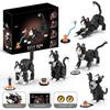5-In-1 Cat Tuxedo Kitten Building Blocks Set Cute Cat Model Collectible Building Toy, Gift For Children Adults And Animal Lovers