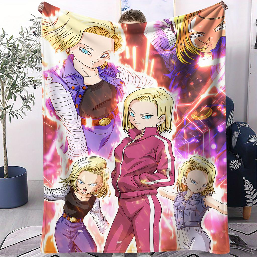 Heißes Japan Anime Dragon Ball Decke Cartoon Weiche Flanelldecke für Betten Schlafzimmer Sofa Picknick, Überwurfdecke Outdoor Freizeit Geschenk