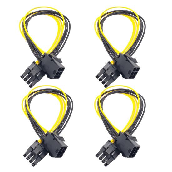 Graphics Card Power Pin Female To Cable 6 8 Pin Male PCI Express