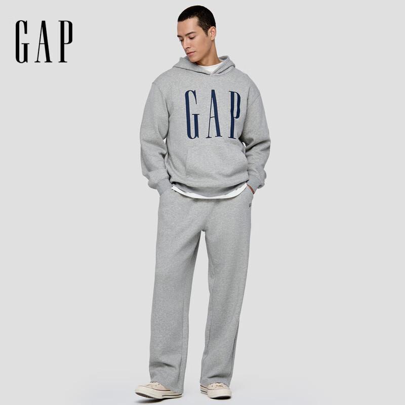 Gap Unisex Logo Print Fleece Pullover Hoodie
